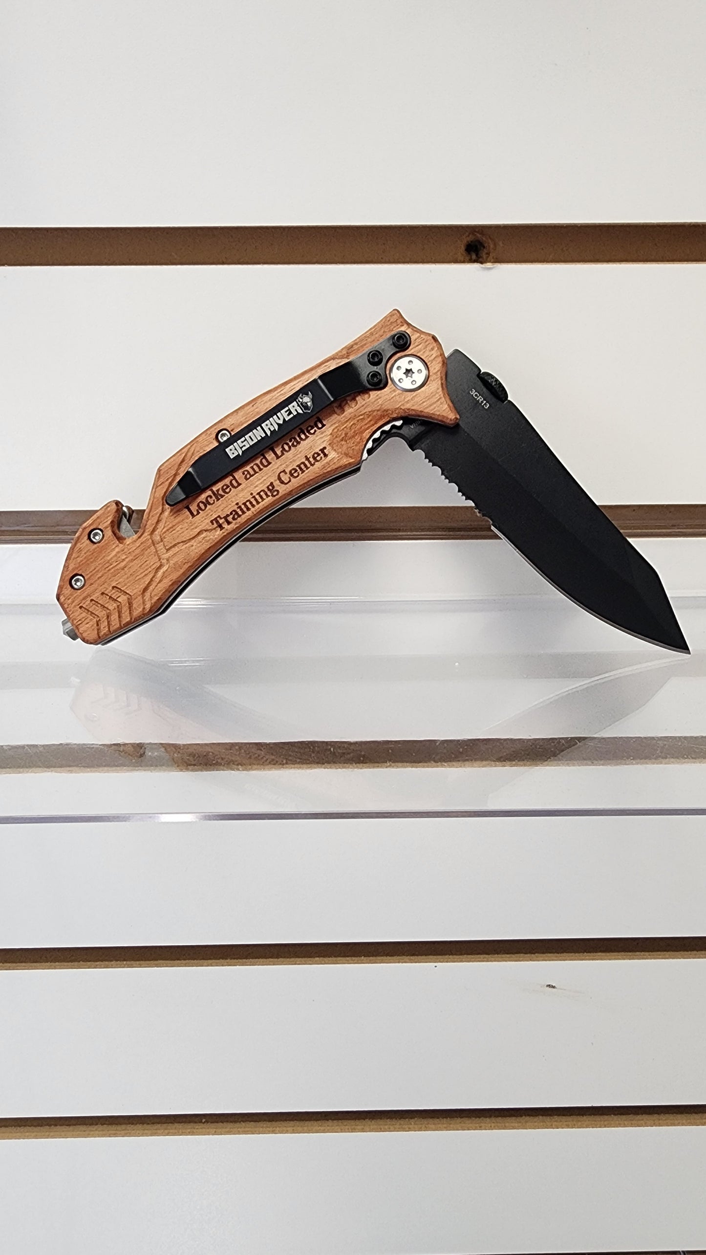 Custom Engraved Bison River Pocketknife